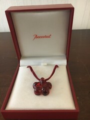 Red Clover Necklace In Baccarat Crystal