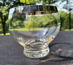Dorothy Thorpe Style 3/8th» Silver Band 16oz Water or Rocks Glass Very Good Cond