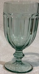 Libbey Gibraltar Jupiter Green Goblet 7” 16 oz.