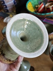 Set Of 6 Sunset Canyon Pottery Stoneware Hand Thrown Safari Pattern 7″ Goblets