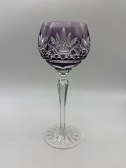 AJKA «CAROLINE» Amethyst Cut to Clear Crystal Wine Glass 8 3/8″ tall