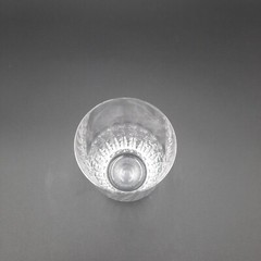 Elegant Clear Crystal Tumbler Glass With Faceted Design