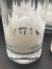 4 Schwartzhog Call Of The Forest Krauter Liquor Hardenberg Castle 12 Oz Glasses
