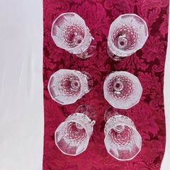 cristal d’argues LONGCHAMP 25 cl Wine Glasses Set of 6 In Box!