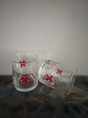 Clear Glass icon XO XOTumbler Design, Round Shape, Glossy Finish New~10 OZ