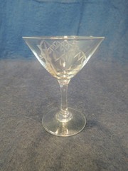 1950’s Vintage Noritake Sasaki Etched Bamboo Crystal Stemware, 16 Pieces
