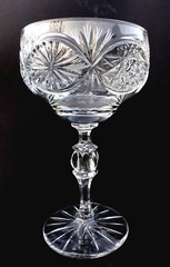 Rare Vintage Crystal Goblet Soviet Large Wine Goblet Crystal Wine Glass USSR