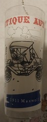 Lot Of 8 Antique Autos Drinking Glasses Vintage
