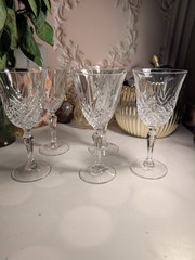Crystal D’ Arque Masquerade crystal wine glasses set of 5