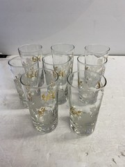 Vintage Libby Jumping Stallions Cocktail Glasses Highball