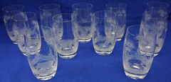 Hunting Wildlife Barware (11) Highball or Tumbler Glasses, 4¼» Deer, Buck (G64)