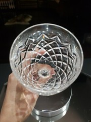 (1) Water Goblet Glass 7-1/2″ Crystal Old signed Waterford cut Powerscourt