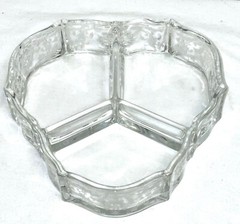 Fostoria NAVARRE CRYSTAL 3 PART CANDY BOX w/ LID #2496