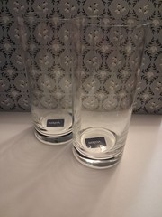 NEW Mikasa JULIE HIGHBALL Crystal Glasses Complete Set of 2 NWT 16.5 Oz.