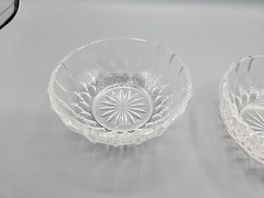 Val St. Lambert Crystal Bowls Dessert Fruit Sorbet 4.5″Signed