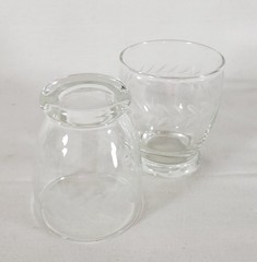 Anchor Hocking * Laurel * 4oz Footed Tumbler * 2 3/4″ RETIRED Shot Glass Cordial