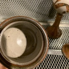 Studio Art Pottery Goblets Glazed Stoneware Handmade Set of 4 Christ Church Wine