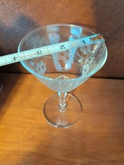 Libbey Rock Sharpe Glenmore #3001 Champagne Sherbet/Champagne/Goblet(s) Set of 3