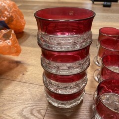 Lot of King’s Crown Ruby Red Glassware & Dishes- 1930-50’s – 21 Pcs