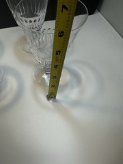 5 Tiffin Silhouette Clear Stem Iced Tea Footed Tumbler/Goblet(s)