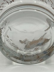 Libbey Mallard Ducks Whiskey Low Ball Cocktail Glass Vintage 1970s
