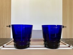 Hermes Saint (St.) Louis Crystal Oxymore Dark Blue Large DOF Tumbler Pair BNIB