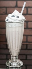 Set of 2 Libbey Panel Design SODA FOUNTAIN 12oz Tumblers Milk Shake * Iced Tea