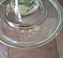 Set Of 4 Martha Stewart Green Footed Ice Tea Water Goblets 6.5” 12oz READ