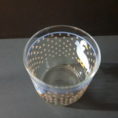 Libbey Country Goose Glass Tumbler 1980s Blue Bow Tulips 3 3/8″ Vintage USA