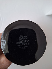 Vintage Hand Blown LENOX IMPROMPTU Brown Brutalist Champagne Sherbet Glasses MCM
