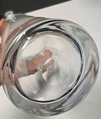 Vintage Martini Cocktail Pitcher With Stirrer Sleek Modernist Clear Glass 11″
