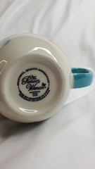The Pioneer Woman Floral Stoneware Coffee Mug Teal Handle Dishwasher Microwave