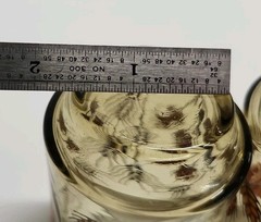 Mid Century Modern Monarch Butterfly & Wheat 6oz Juice Glass Set Of 4 1970’s