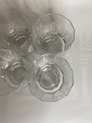 IITTALA (FINLAND) KUUSI DOUBLE OLD FASHIONED DRINK GLASS Excellent Condition 4pc