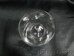 Clear w/ Gray Cut Flowers & Leaves: Flat Tumbler (s), 5 1/8″ — CR#088
