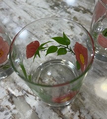 Franciscan Desert Rose Double Old fashioned Glasses~Set Of 6~New Condition~Vtg