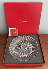 BACCARAT Crystal Mille Nuits DINNER PLATE 10 1/4″ In Box