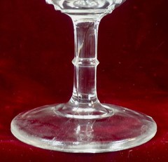 Diamond Panel Fruits Goblet Brilliant Glass Co.120 EAPG Wild Fruits 1888 #180