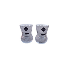 Edinburgh Crystal Thistle Old Fashioned Whisky Glasses Set Of 2 Scotland