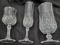 Cristal d’Arques Longchamp France. Lead Crystal Drinkware. You Choose Pieces.