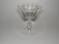 Silver Flutes Fostoria Crystal Low Sherbet Glass (s) 6037