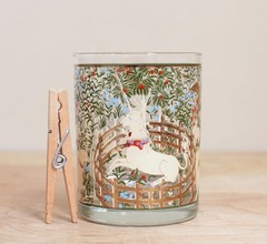 Set of 5 Cera Enchanted Forest Last Unicorn 22K Double Old Fashion Tumblers