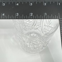 Waterford Crystal Clare Old Fashioned Lowball Glass Criss Cross Cut 3 3/8″