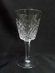 Waterford Crystal Alana, Cut Cross Hatch: Claret Wine (s), 5 7/8″ Tall