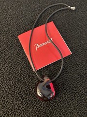 Red Pebble Necklace In Baccarat Crystal Mod1