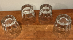Set of 4 Libbey DuraTuff GIBRALTAR 3-1/2″ Clear Glass on the Rocks 7 Oz. Glasses