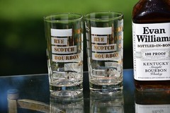 Vintage Cocktail Highball Glasses Set of 7, Whiskey – Bourbon Glasses 1950’s