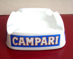 Langenthal Swiss Porcelain Campari Promotional/Advertising Dramatic Ashtray