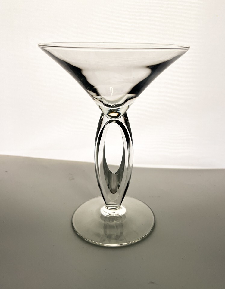 Vintage Libbey Glass Co Omega Clear 6 1/2″ Martini Glass 7 ounce