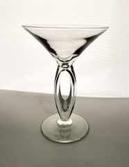 Vintage Libbey Glass Co Omega Clear 6 1/2″ Martini Glass 7 ounce